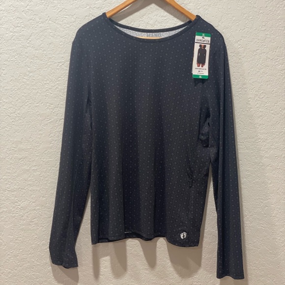 Hang Ten Tops - Hang Ten Flower Pattern Long Sleeve Sun Tee with Zipper Pocket Women size XL NWT